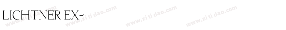 Lichtner Ex字体转换